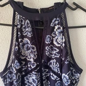 blue floral long dress! 🫐💧🥏💎💙